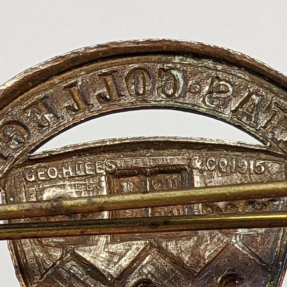 WW1 McGill University Canadian Officer Training Corps Hat Badge COTC Lees 1915 - Picture 4 of 6